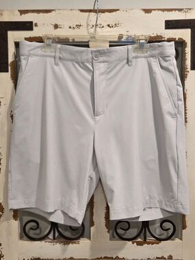 Extracurricular Golf Shorts Mens 34 Light Tan Performance Stretch Flat Front